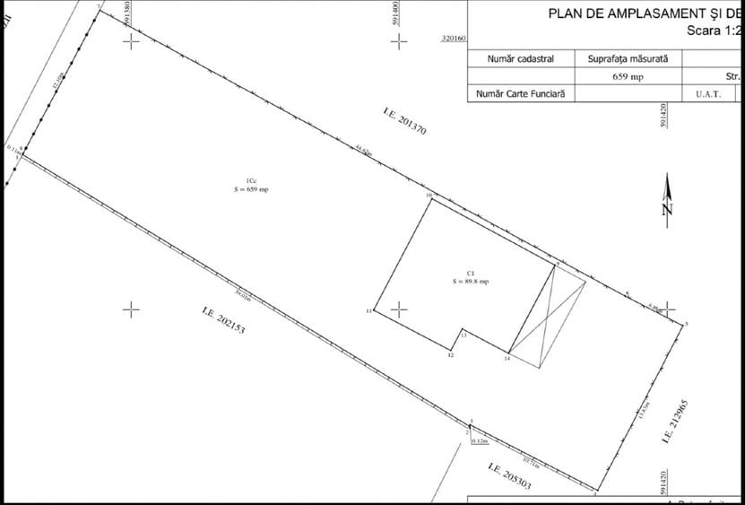 Teren Construcții intravilan de 659 mp, în Berceni