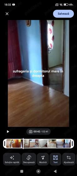 Apartament cu 3 camere semidecomandat în Craiovița Nouă