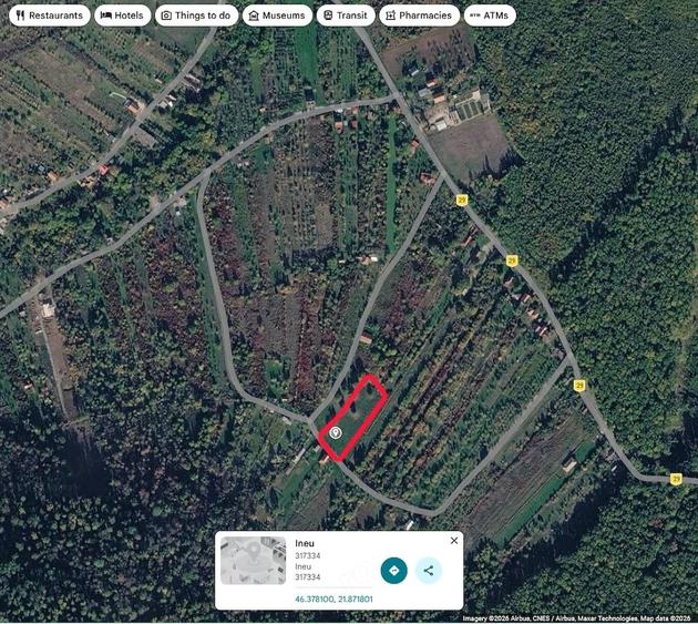 Teren de 1770 mp, în Central
