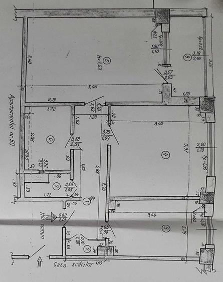 Apartament cu 2 camere decomandat în Banu Manta