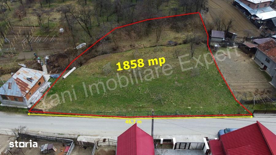 Teren de 1858 mp, în Albești
