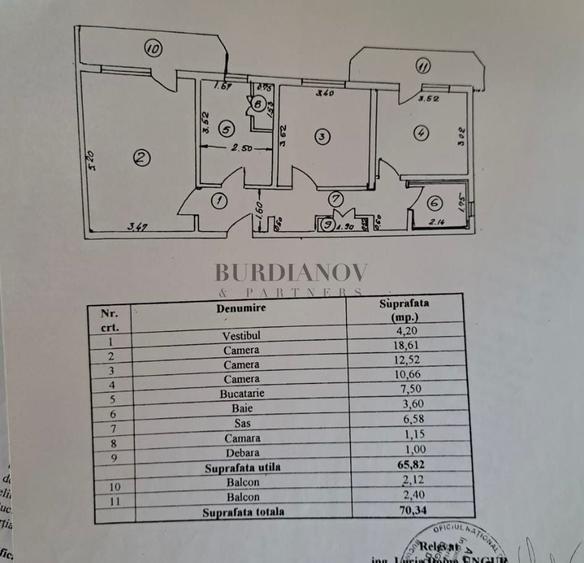 Apartament cu 3 camere decomandat în Drumul Taberei