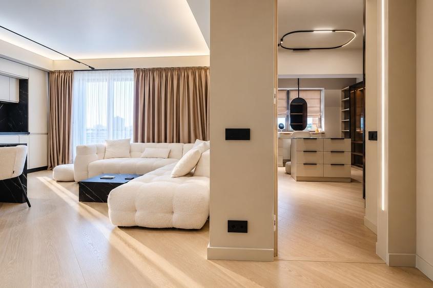 Apartament cu 3 camere decomandat, mobilat în Herăstrău