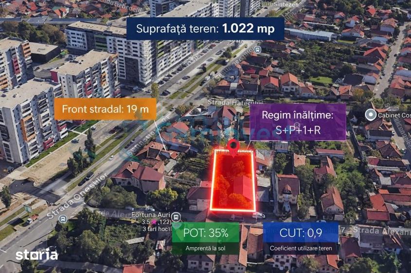 Teren de 1022mp,Onestilor,Iosia,Oradea,Bihor,Gaminvest,V4233 - 1