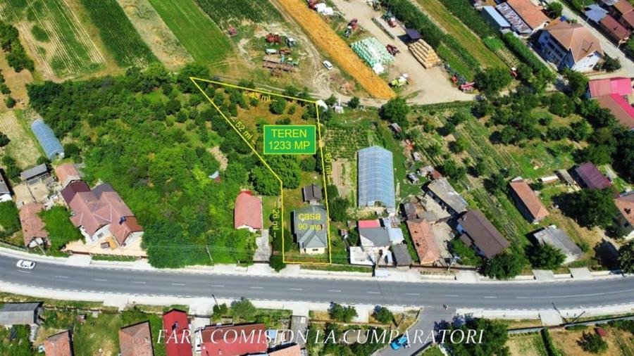 Casă cu 3 camere cu Teren 1233 Mp în Budești
