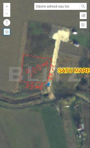 Teren Construcții extravilan de 900 mp, în Sud