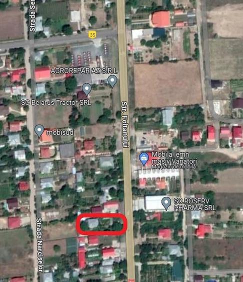 Casă cu 2 camere cu Teren 1000 Mp în Vânători