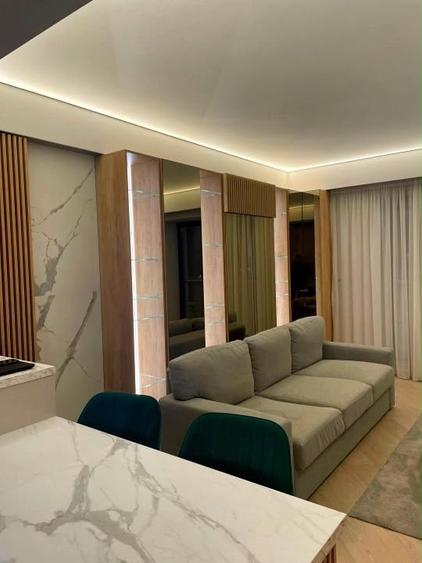 Apartament cu 2 camere semidecomandat, mobilat în Pipera