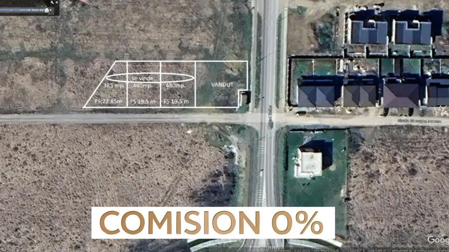 Teren Construcții intravilan de 480 mp, în Plopi