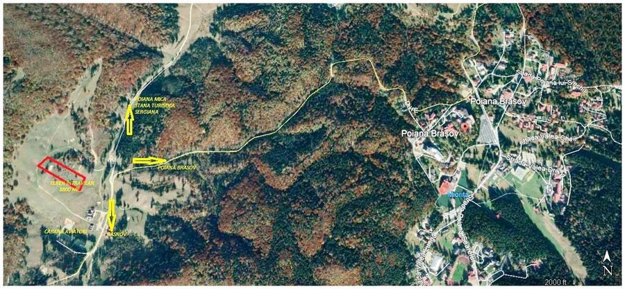 Teren Construcții intravilan de 8500 mp, în Poiana Brașov