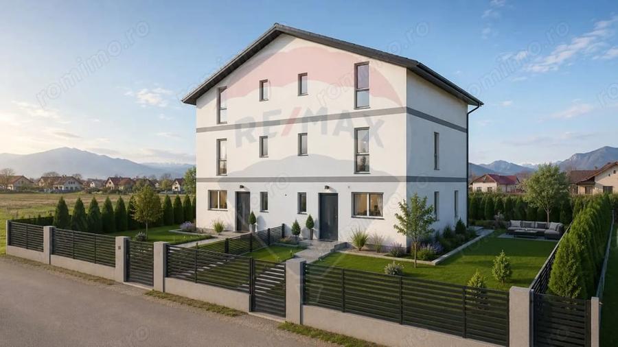 Casă cu 4 camere cu Teren 178 Mp în Tărlungeni