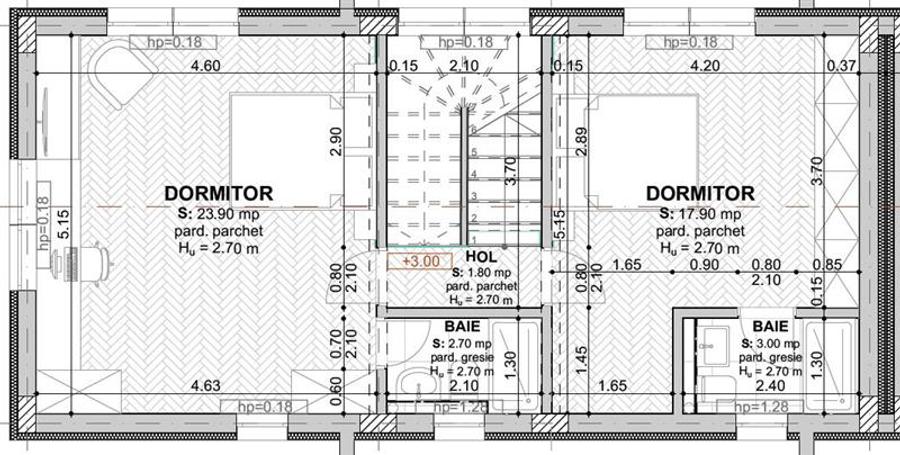Duplex cu 4 camere cu Canalizare în Periferie