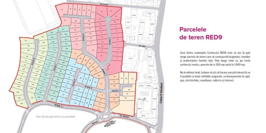 Teren Construcții intravilan de 530 mp, în 6 Vânători
