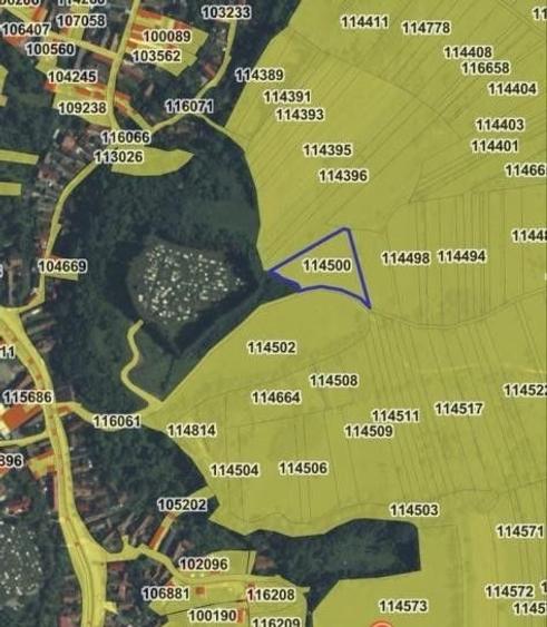 Teren agricol de 3600 mp, în Tărlungeni