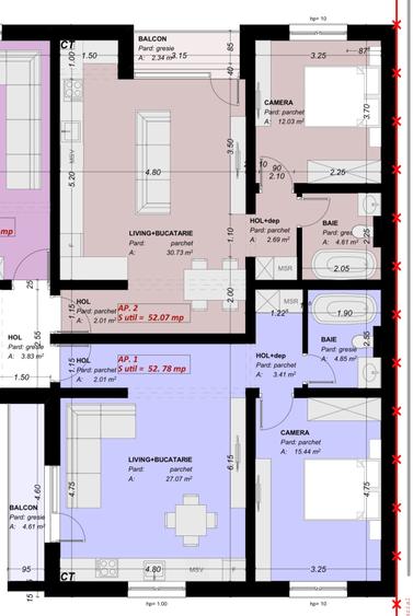 Apartament cu 2 camere în Moșnița Nouă