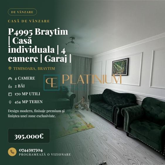 Casă individuală cu 4 camere cu Canalizare în Braytim