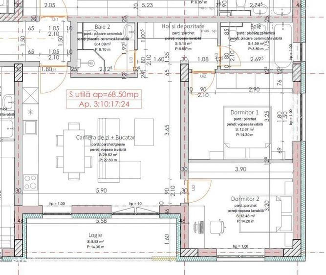 Apartament cu 2 camere în Central