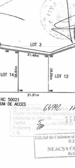Teren intravilan de 592 mp, în 1 Decembrie