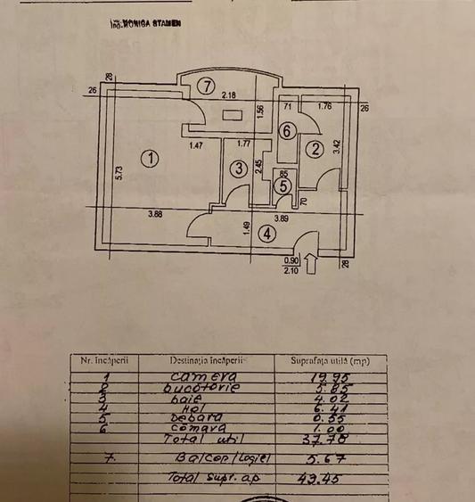 Garsoniera de vanzare, bloc 1993, metrou, 44 mp, Lujerului - 7