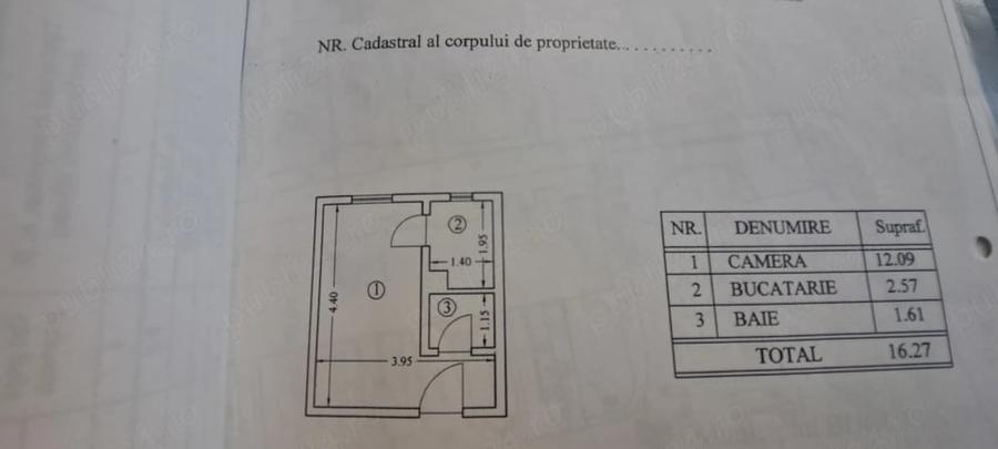 Garsonieră semidecomandată în P-ța Alba Iulia