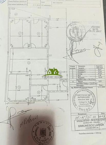 Apartament cu 3 camere decomandat în Căzănești (Râmnicu Vâlcea)