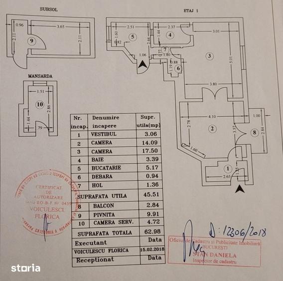 Apartament cu 2 camere în Centrul Civic