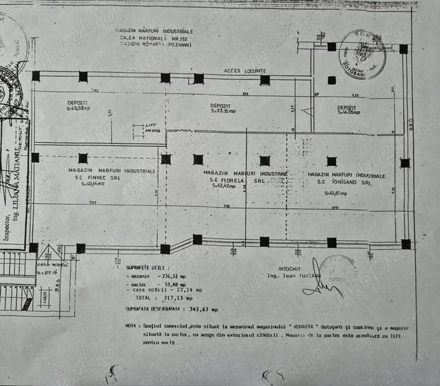 Spațiu comercial, de 236 mp, în Central