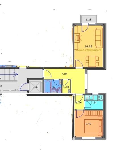 Apartament 2camere.  Bld. Brancoveanu, 3 min de Spitalul de copii Marie Curie - 6