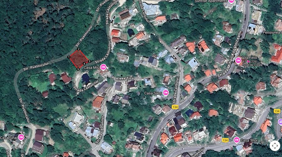 Teren Construcții intravilan de 500 mp, în Central