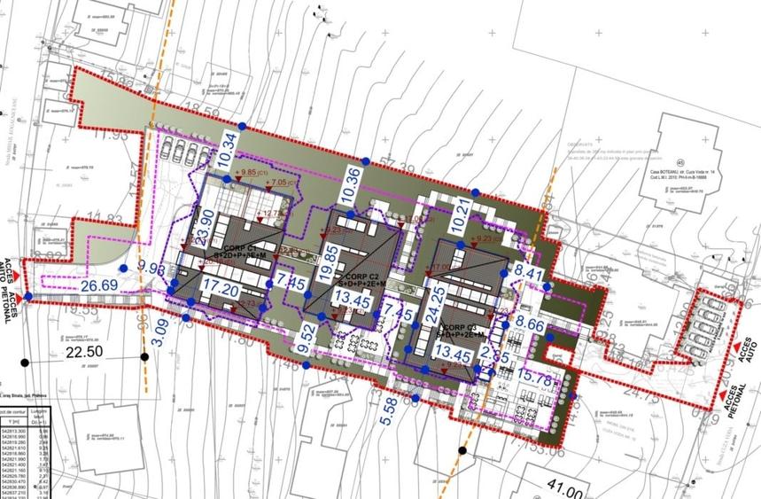 Teren Construcții intravilan de 6550 mp, în Central