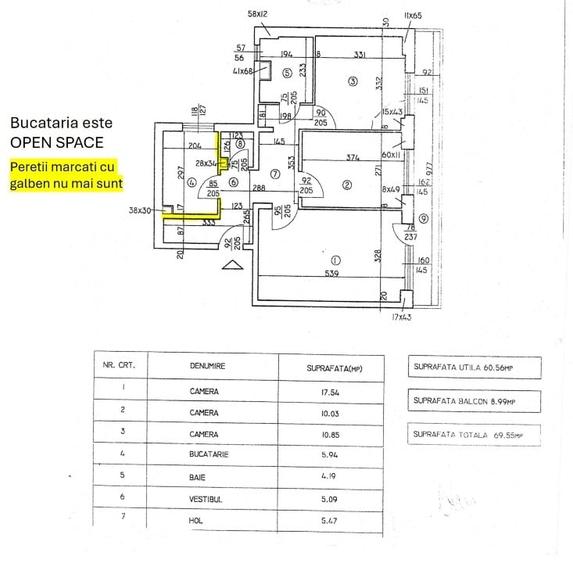 Apartament cu 3 camere decomandat în Prelungirea Ferentari