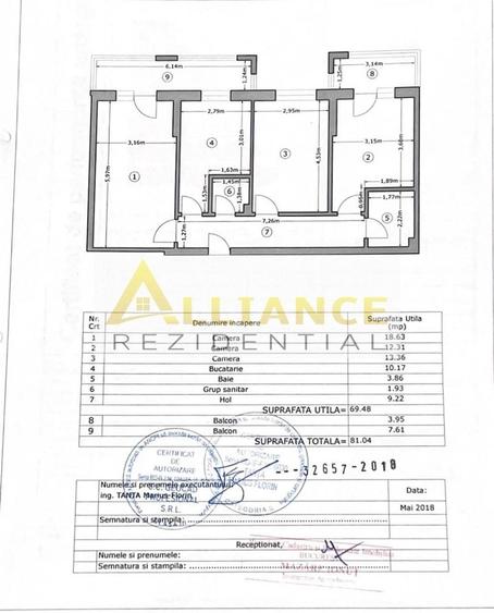 3 camere decomandat | 2 bai | Parcare cadastrată | Metalurgiei 2018 - 29