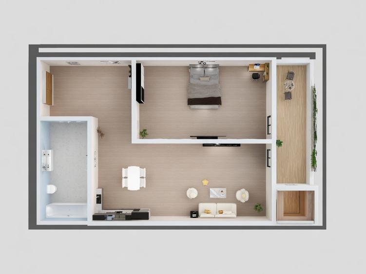 Apartament cu 2 camere decomandat în Tineretului