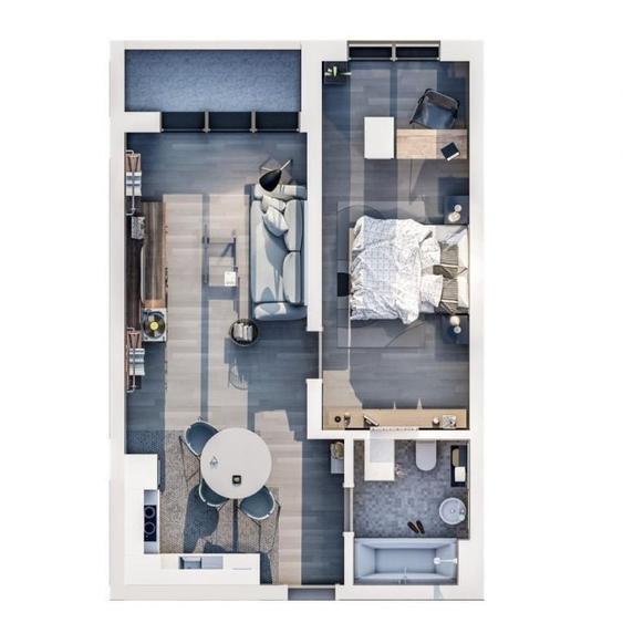 Apartament 2 camere | LUMADE BUILDING | Parter | 66 mp - 3