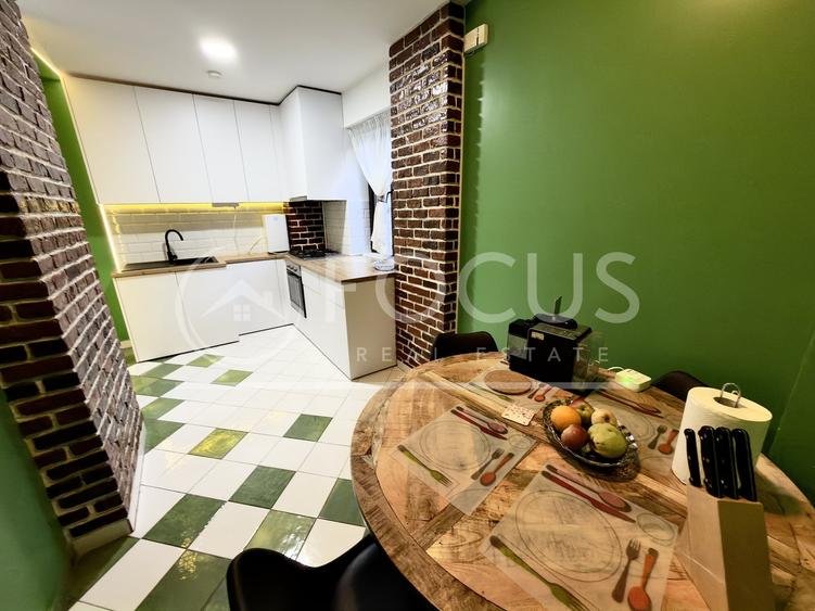 Apartament cu 2 camere semidecomandat, mobilat în Dorobanți