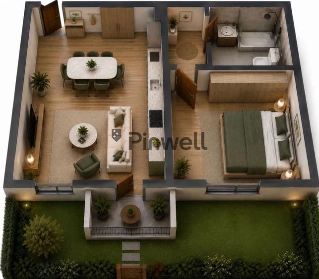 Apartament cu 2 camere decomandat în Central