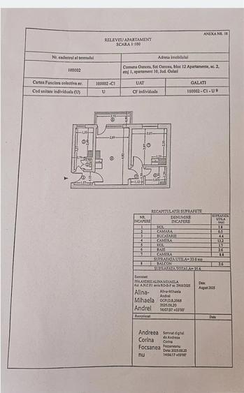 Apartament cu 2 camere semidecomandat în Central