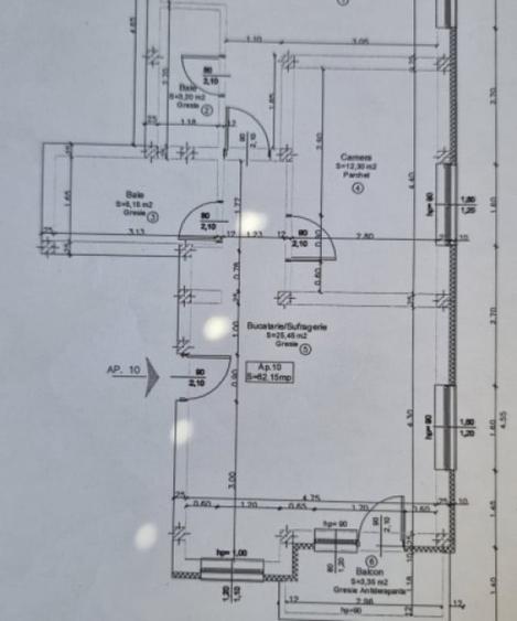 Apartament 3 CAMERE, SU 65MP, ZONA CETA?II - 1