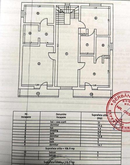 Casă cu 5 camere cu Teren 400 Mp în Lețcani