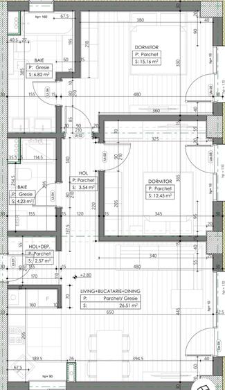 Apartament cu 3 camere decomandat în Universitate