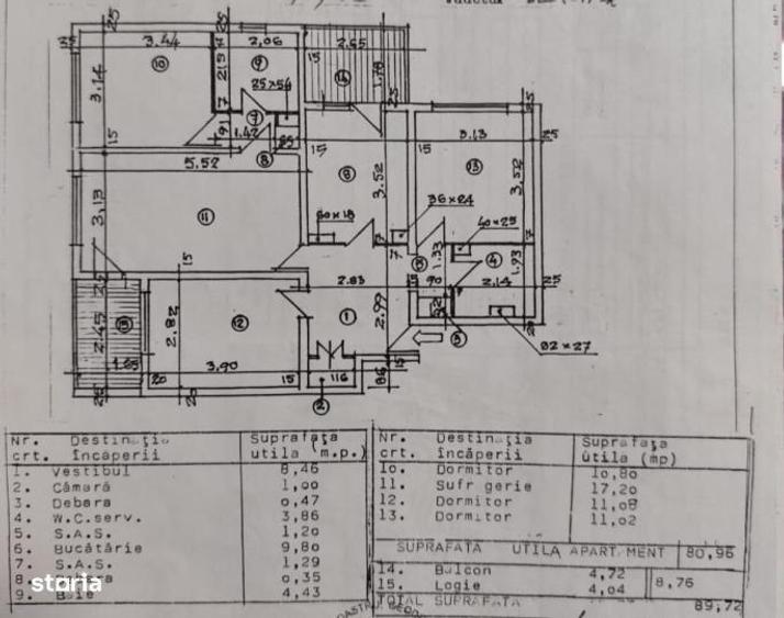 Apartament cu 4 camere decomandat, mobilat în Berceni