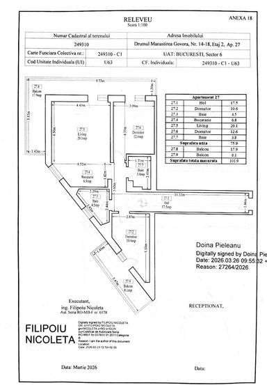 Apartament cu 3 camere semidecomandat în Lacul Morii