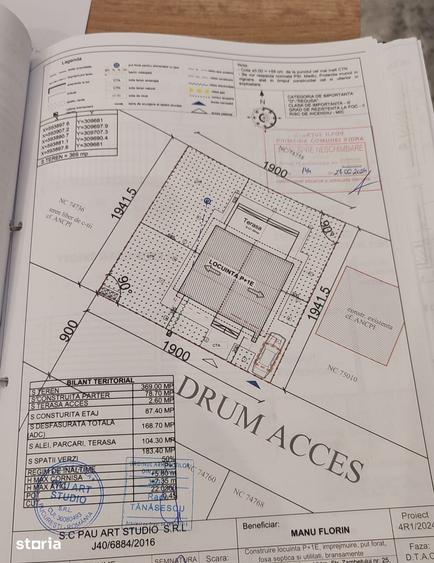 Casă cu 4 camere cu Teren 369 Mp în Vidra