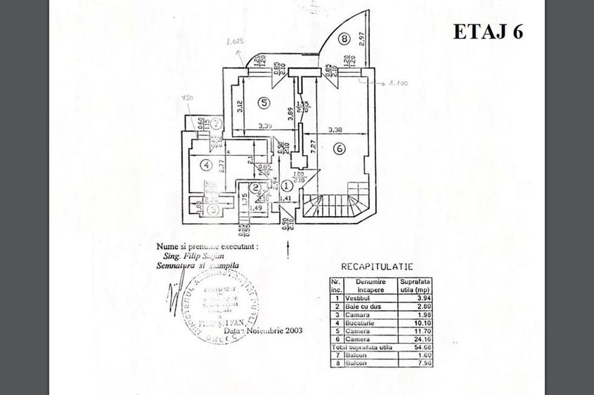 Apartament cu 4 camere semidecomandat în Centrul Civic
