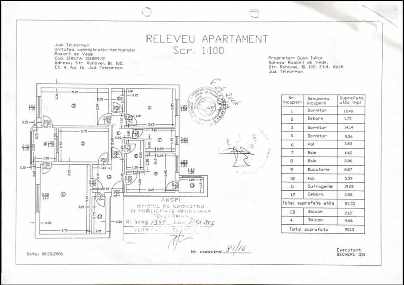 Apartament cu 4 camere în Central