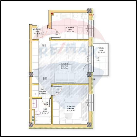 Apartament cu 2 camere decomandat în Calea Clujului