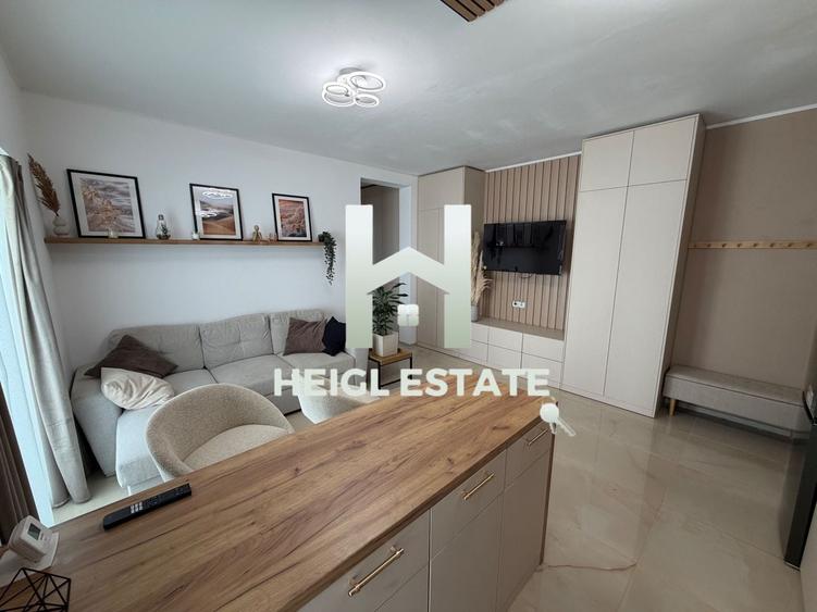 Apartament cu 2 camere semidecomandat, mobilat în Giroc