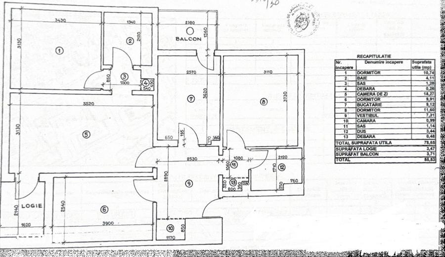 Apartament cu 4 camere decomandat, mobilat în Tei