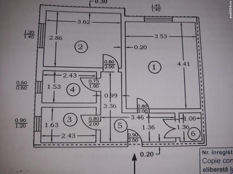 Apartament cu 2 camere decomandat în Târgu Neamț