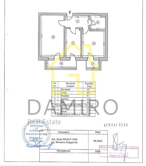 Apartament cu 2 camere decomandat în Berceni